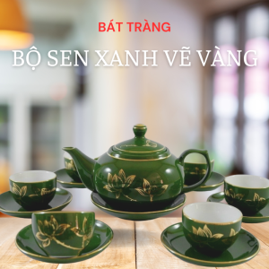 bo am chen bat trang sen xanh ve vang